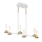 Eurofase Torcia, Chandelier, 6-light, 31'', Matte White, White Acrylic