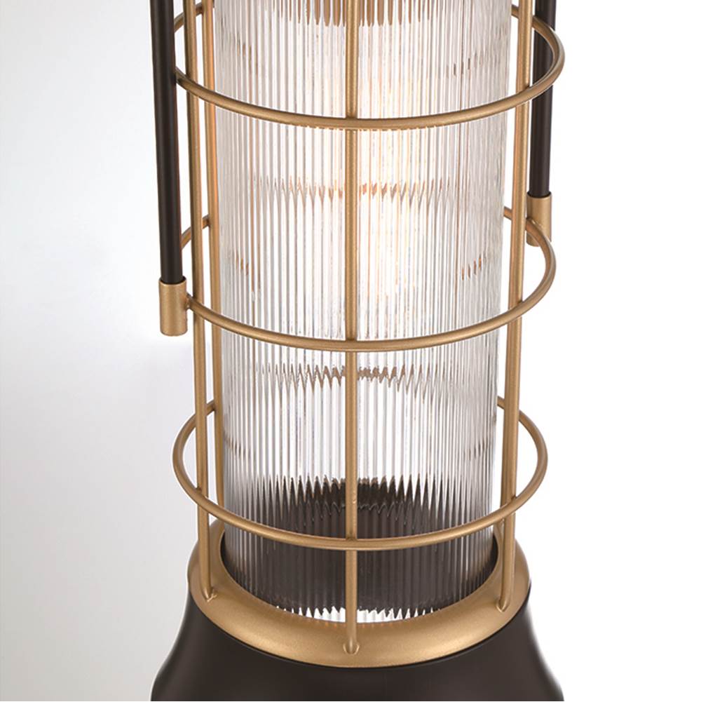 Eurofase 44266-011 Gold Black Mix Rivamar, Outdoor, 23'', Gold-black Mix, Clear Glass Image 2