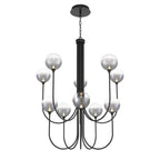 Eurofase 48926-027 Matte Black Iissa, Chandelier, 10-light, 40'', Matte Black, Smoked Glass Image 3