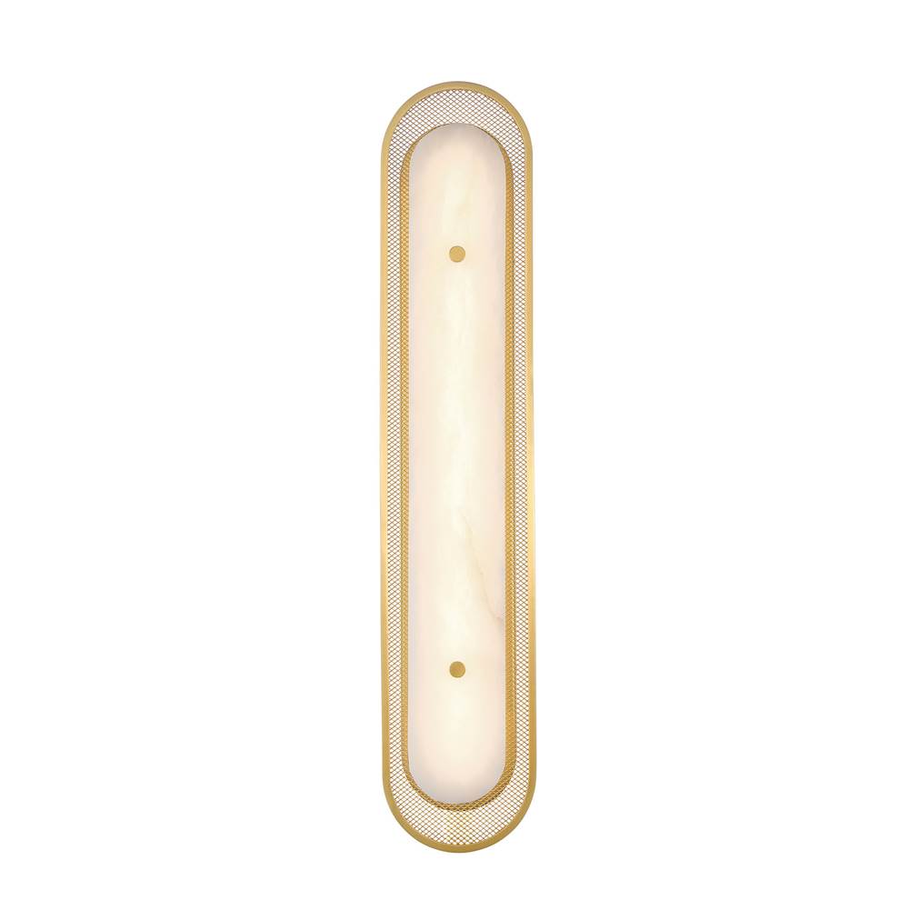 Eurofase 49174-021 Gold Tramore, Wall Sconce , 30'', Gold, Alabaster Image 6