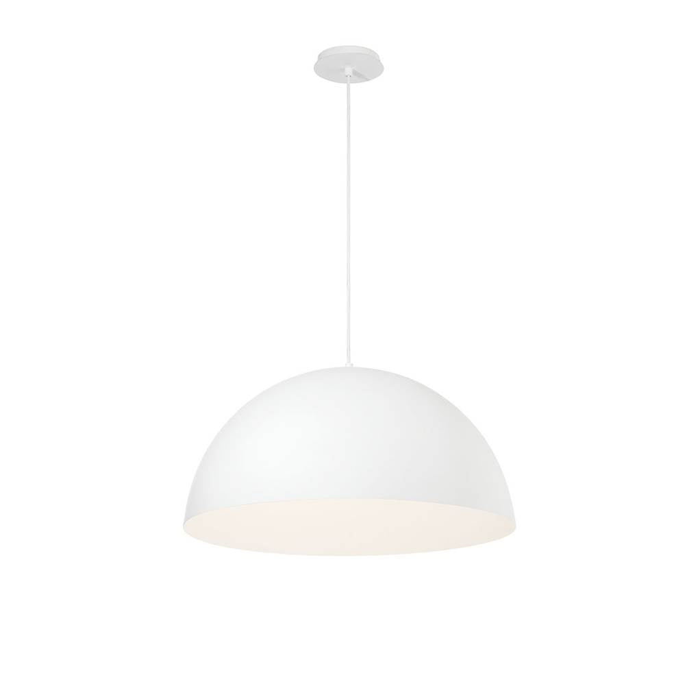 Eurofase Laverton, Pendant, 24'', Matte White, White Steel