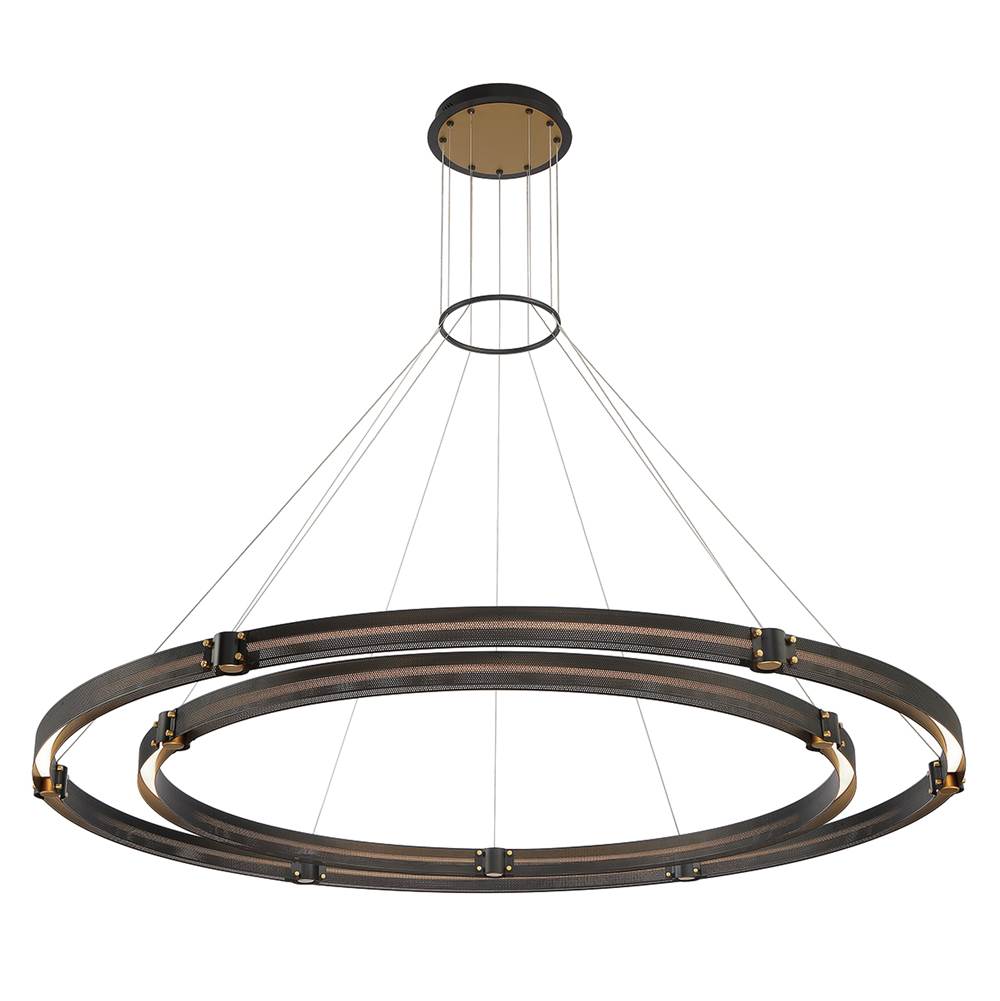 Eurofase Admiral, Chandelier , 2-light, 62'', Gold-black Mix