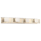 Eurofase 45347-027 Chrome Kasha, Vanity, 4lt, 37'', Chrome, Clear-white Acrylic Image 7