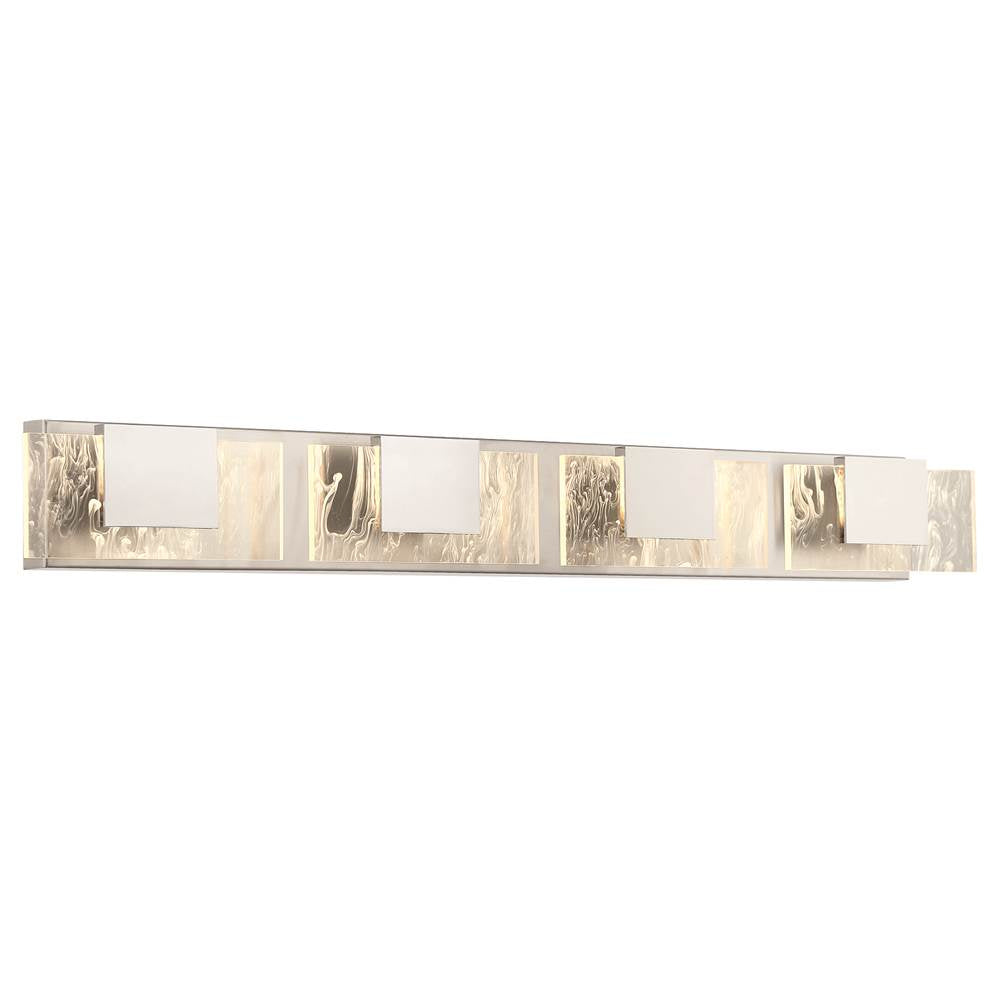 Eurofase 45347-027 Chrome Kasha, Vanity, 4lt, 37'', Chrome, Clear-white Acrylic Image 7