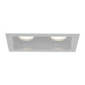 Eurofase Tango 15w 2 Light White Trim Wide 2700k Clear Lens