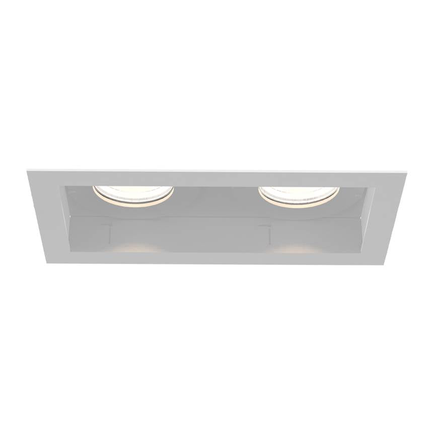 Eurofase Tango 10w 2 Light White Trim Flood 3000k Clear Lens