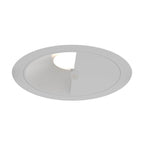 Eurofase Oscar Small 15w Round White Trim White Baffle Wall Wash Wide 3500k Clear Lens