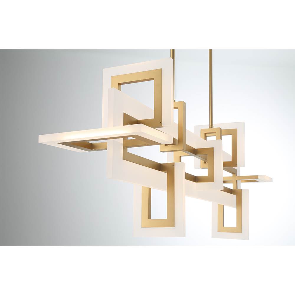 Eurofase 45719-011 Matte Gold Inizio, Chandelier , 48'', Matte Gold Image 5
