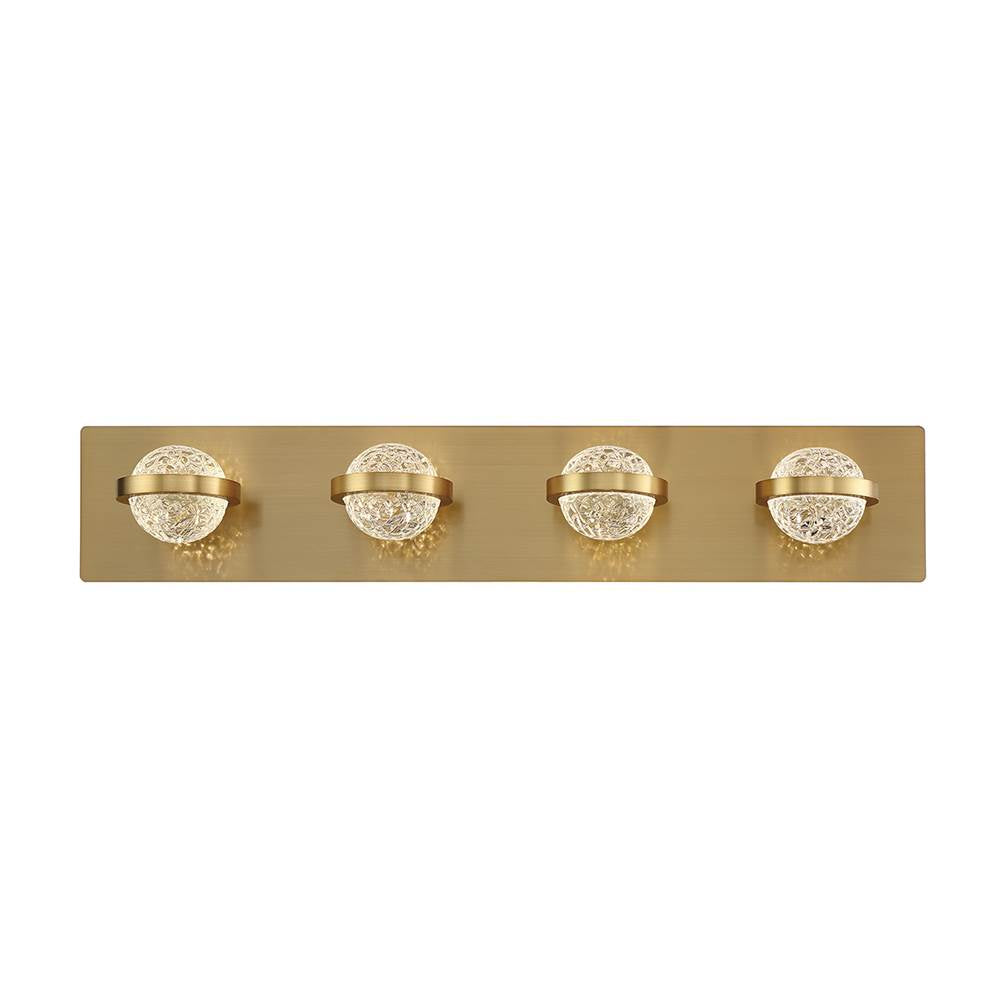 Eurofase Ryder, Vanity, 4lt, 26'', Gold, Clear Glass