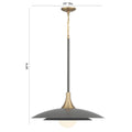 Eurofase 46785-039 Matte Grey Welsh, Pendant, 30'', Matte Grey, White Glass Image 1