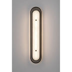 Eurofase Tramore, Wall Sconce , 30'', Matte Black, Alabaster