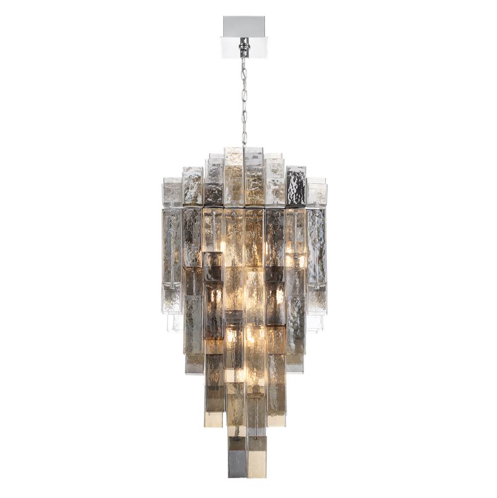 Eurofase 47912-014 Chrome Altesa, Chandelier, 20-light, 46'', Chrome, Mixed Glass Image 4