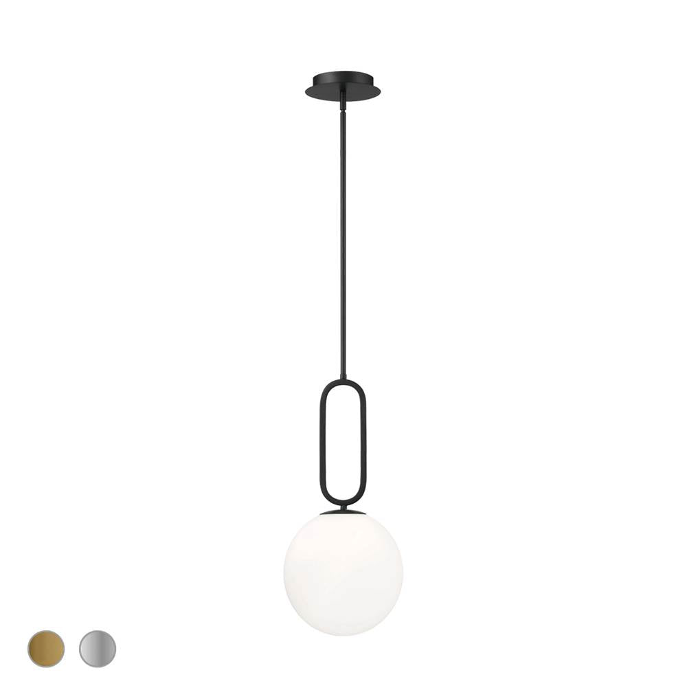 Eurofase Prospect, Pendant, 10'', Matte Black, White Glass