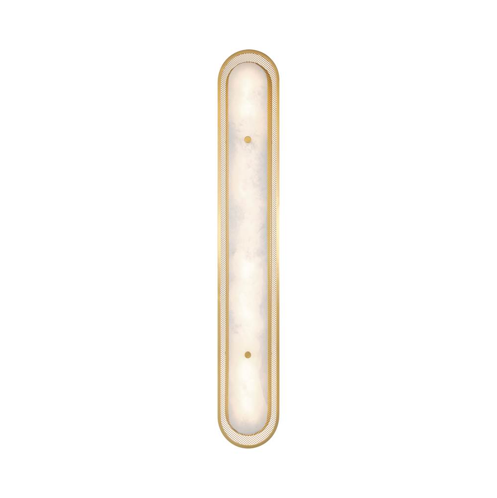 Eurofase 49176-025 Gold Tramore, Wall Sconce , 38'', Gold, Alabaster Image 2