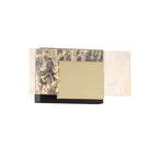 Eurofase 45345-012 Gold Black Mix Kasha, Vanity, 9'', Gold-black Mix, Clear-white Acrylic Image 5