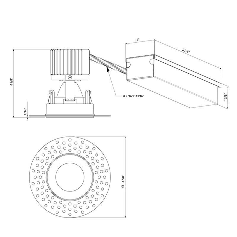 Eurofase Amigo 15w 1 Light Round Trimless Downlight 3000k White