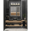 Eurofase 34144-024 Matte Black Canmore, Vanity, 4lt, 27'', Matte Black, Frosted Acrylic Image 1