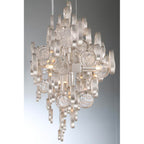 Eurofase 34031-018 Chrome Trento, Chandelier, 12-light, 40'', Chrome, Clear Glass Image 4
