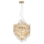 Eurofase 34030-026 Gold Trento, Chandelier, 7-light, 25'', Gold, Amber Glass Image 3