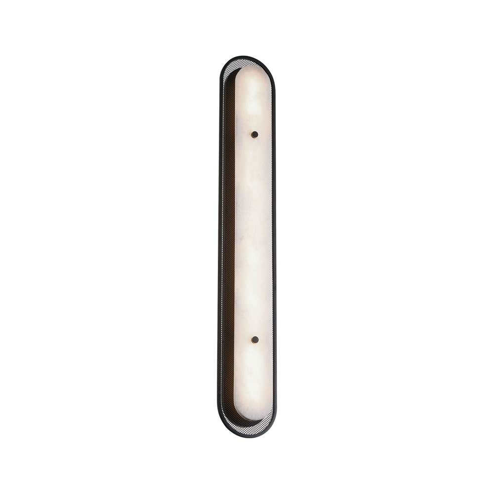 Eurofase 49445-022 Matte Black Tramore, Wall Sconce , 38'', Matte Black, Alabaster Image 3