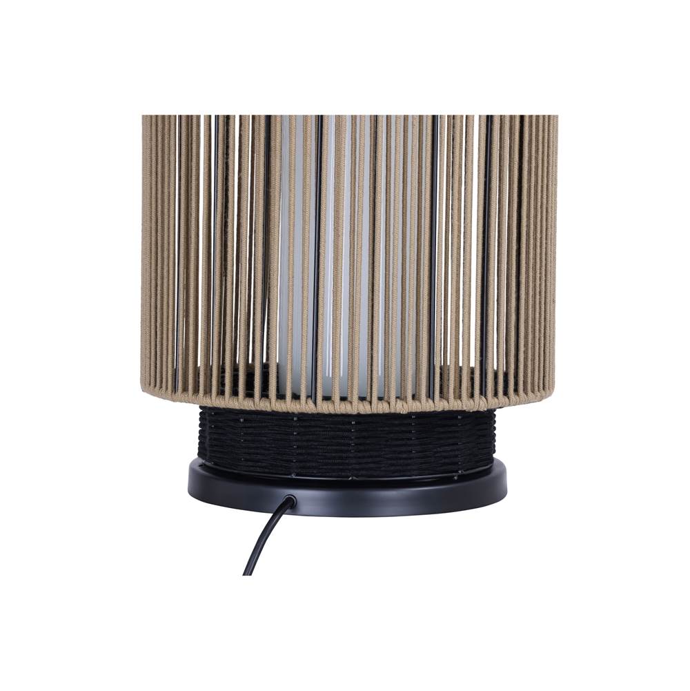 Eurofase 46630-018 Matte Black Aden, Outdoor, 46'', Matte Black, Brown Rope Image 1