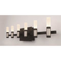 Eurofase 45237-027 Silver Black Mix Albany, Vanity, 6lt, 27'', Silver-black Mix, White Acrylic Image 1