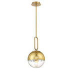 Eurofase 37348-014 Gold Prospect, Pendant, 10'', Gold, Clear Glass Image 1