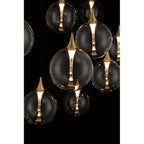 Eurofase 48932-011 Gold Iissa, Chandelier, 10-light, 47'', Gold, Clear Glass Image 2