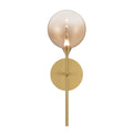 Eurofase 48910-033 Gold Iissa, Wall Sconce, 19'', Gold, Amber Glass Image 1