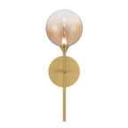 Eurofase 48910-033 Gold Iissa, Wall Sconce, 19'', Gold, Amber Glass Image 1