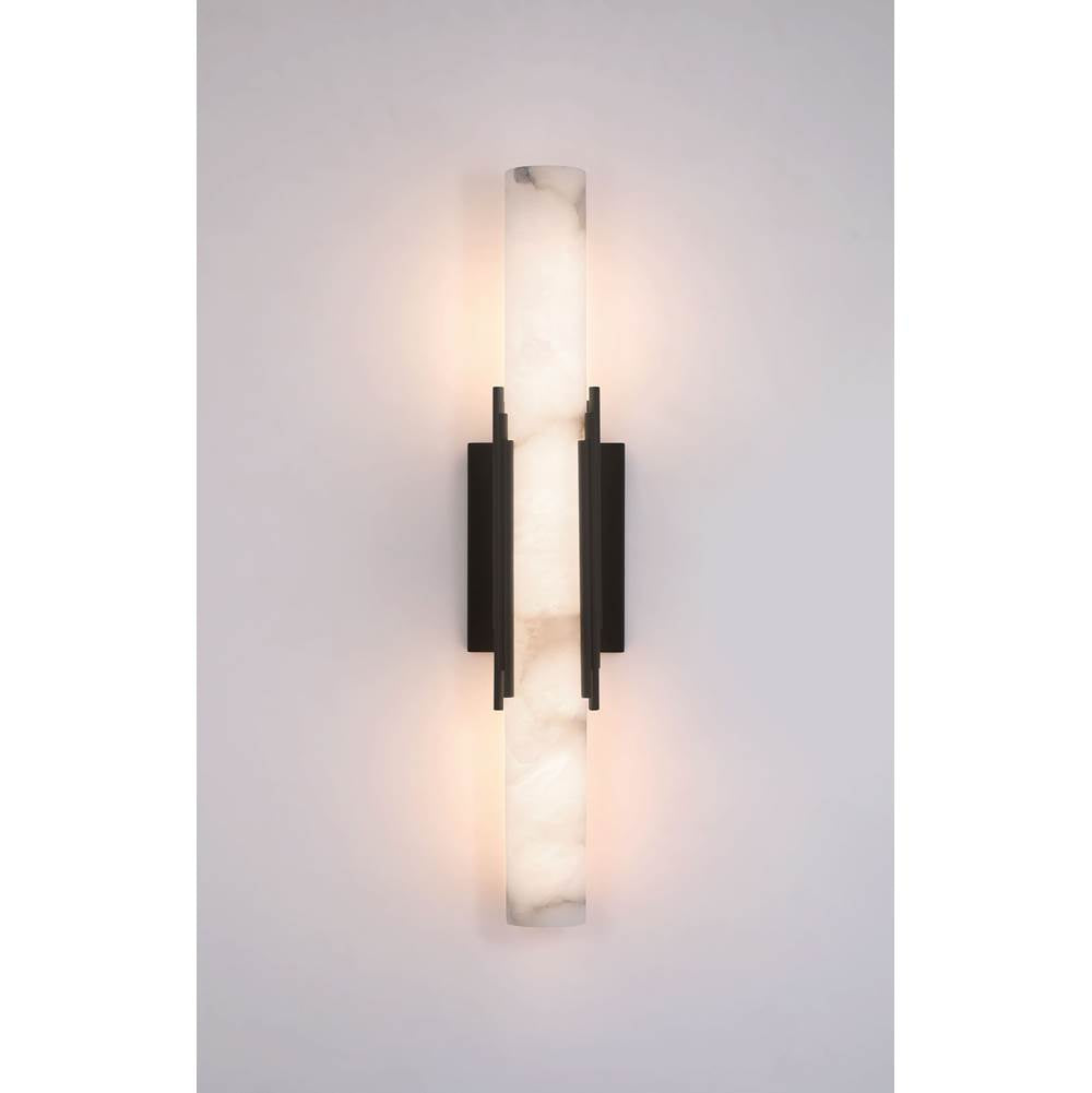 Eurofase 49034-011 Urban Bronze Venna, Outdoor , 22'', Urban Bronze, Alabaster Image 1