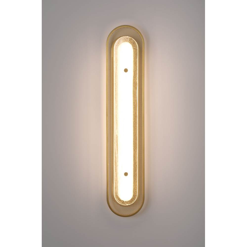 Eurofase 49174-014 Gold Tramore, Wall Sconce, 30'', Gold, Silver Glass Image 8