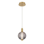 Eurofase 47189-010 Gold Palmas, Pendant, 10'', Gold, Smoked Glass Image 5