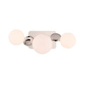 Eurofase 49085-020 Polished Nickel Vine, Vanity, 3lt, Polished Nickel, Opal Glass Image 1