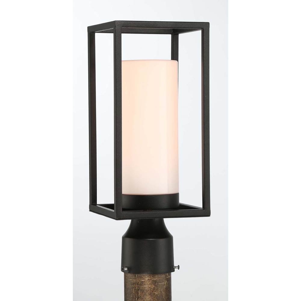 Eurofase 41963-012 Powder Coat Black Ren, Outdoor, 15'', Powder Coat Black, White Glass Image 1