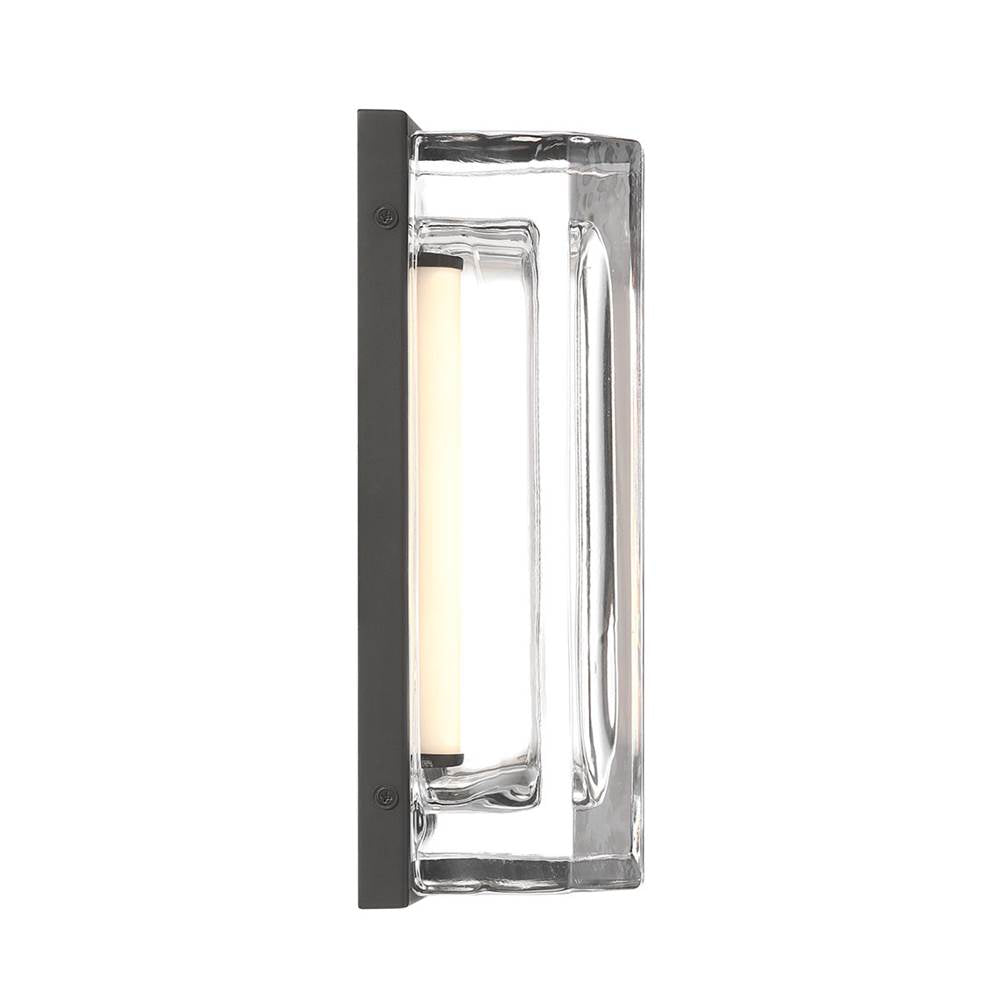 Eurofase Langferd, Outdoor, 12'', Matte Black, Clear Glass