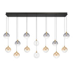 Eurofase 48938-040 Gold Iissa, Chandelier, 14-light, 72'', Gold, Mixed Glass Image 1