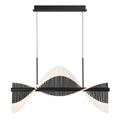Eurofase Voltik, Chandelier, 60-light, 40'', Matte Black, Frosted Acrylic