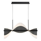 Eurofase Voltik, Chandelier, 60-light, 40'', Matte Black, Frosted Acrylic