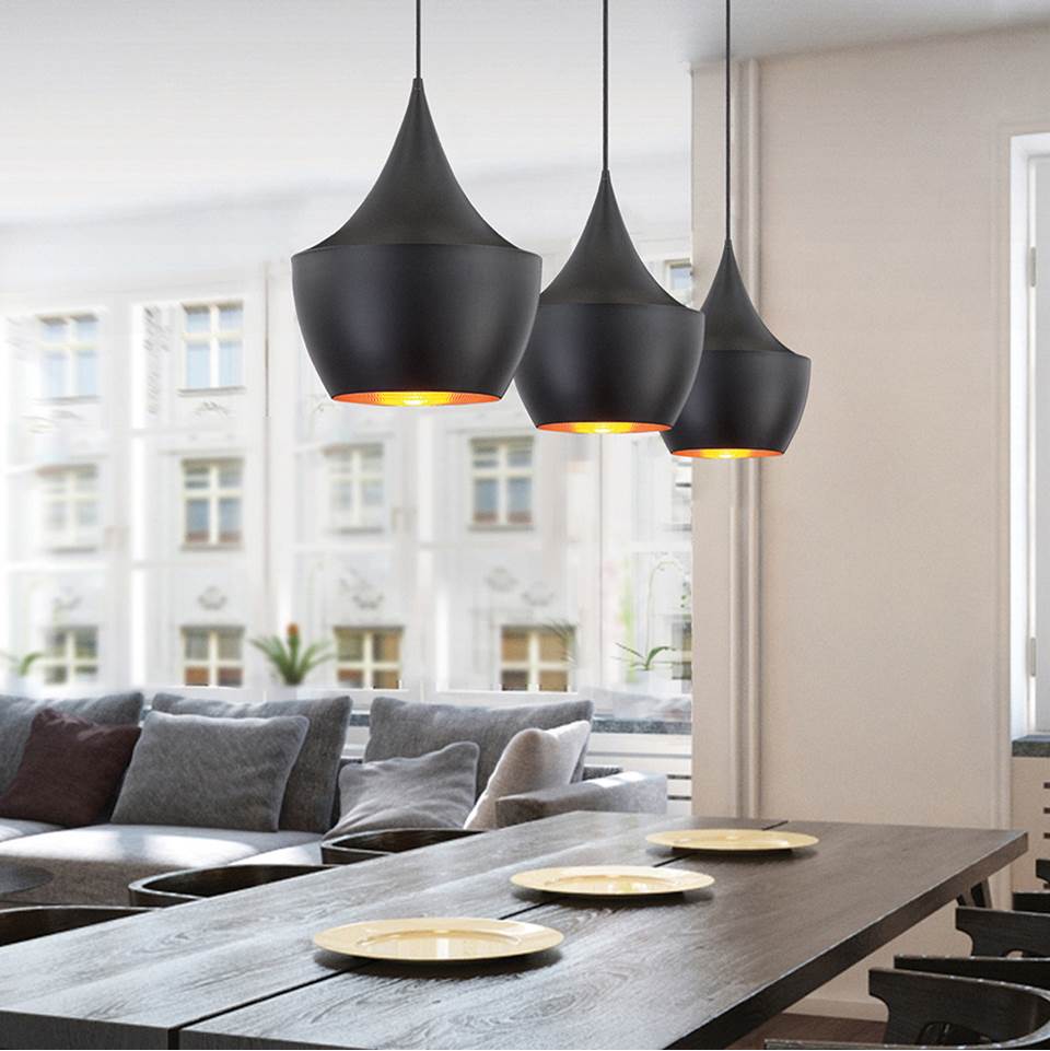 Eurofase Piquito, Pendant, 11'', Matte Black, Gold-black Mix Steel