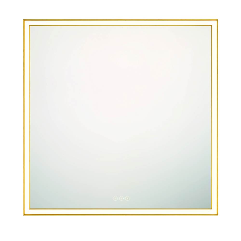 Eurofase 47566-019 Anodized Gold Nixon, Mirror , 32'' X 32'', Anodized Gold Image 5