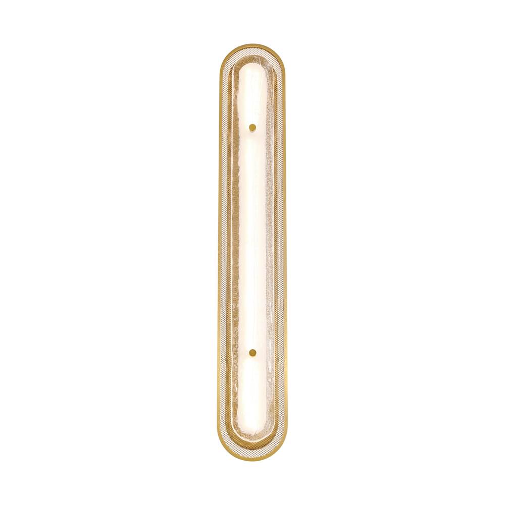 Eurofase 49176-018 Gold Tramore, Wall Sconce, 38'', Gold, Silver Glass Image 2