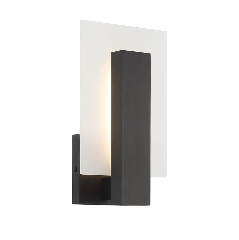Eurofase 45720-017 Matte Black Carta, Outdoor, 12'', Matte Black, Frosted Glass Image 1
