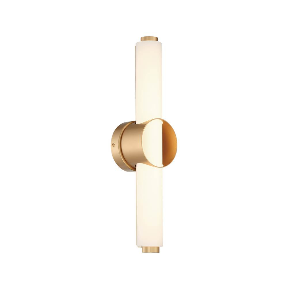 Eurofase 39316-011 Gold Santoro, Vanity, 20'', Gold, White Glass Image 1