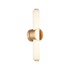 Eurofase 39316-011 Gold Santoro, Vanity, 20'', Gold, White Glass Image 1