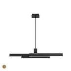 Eurofase 37064-013 Matte Black Cameno, Chandelier, 45'', Matte Black, White Acrylic Image 4
