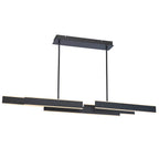 Eurofase Cameno, Chandelier, 55'', Matte Black, White Acrylic