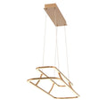Eurofase 43877-027 Matte Gold Cadoux, Chandelier, 44'', Matte Gold, Clear Glass Image 1