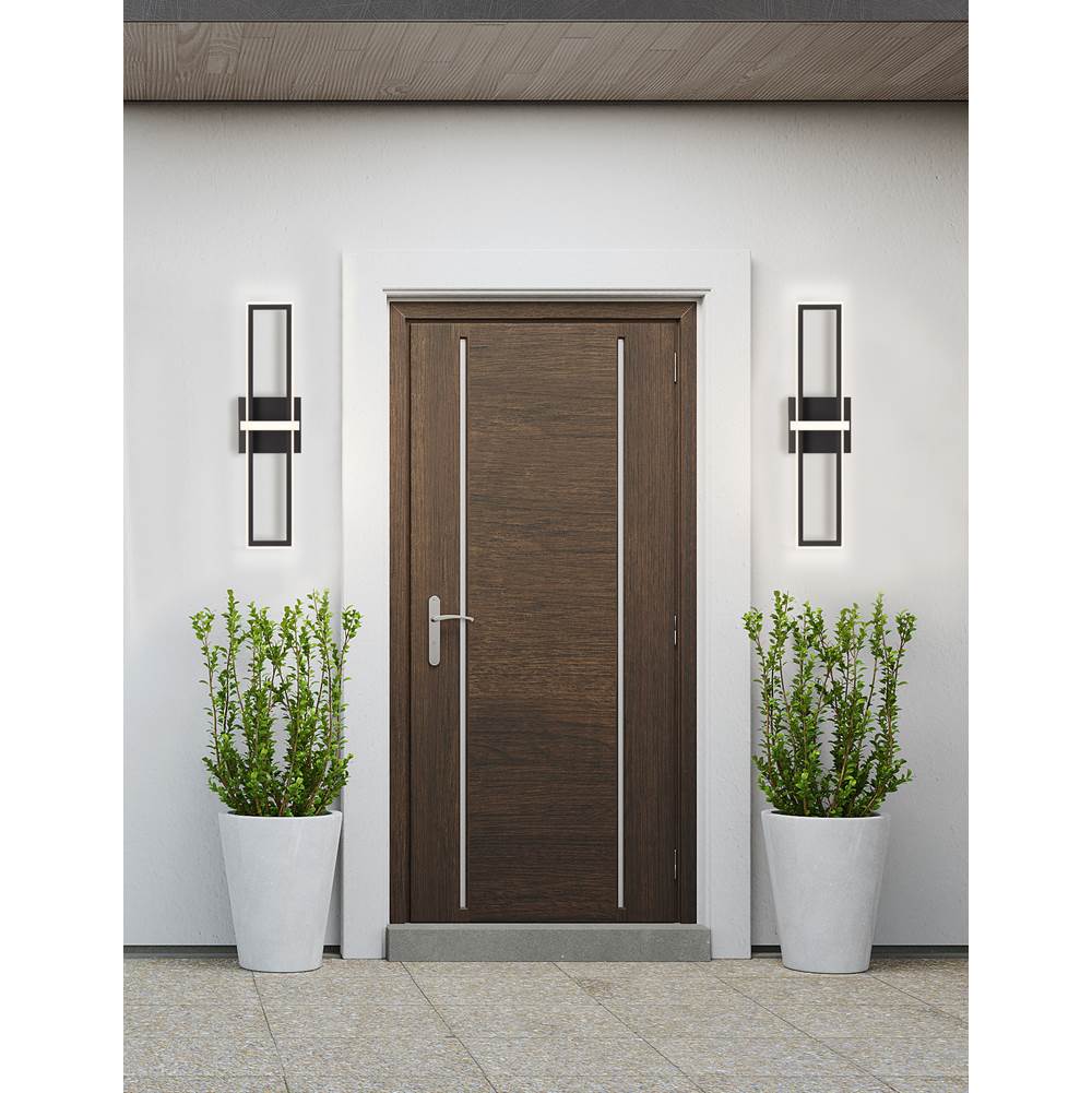 Eurofase Bordo, Outdoor, 36'', Matte Black, White Acrylic