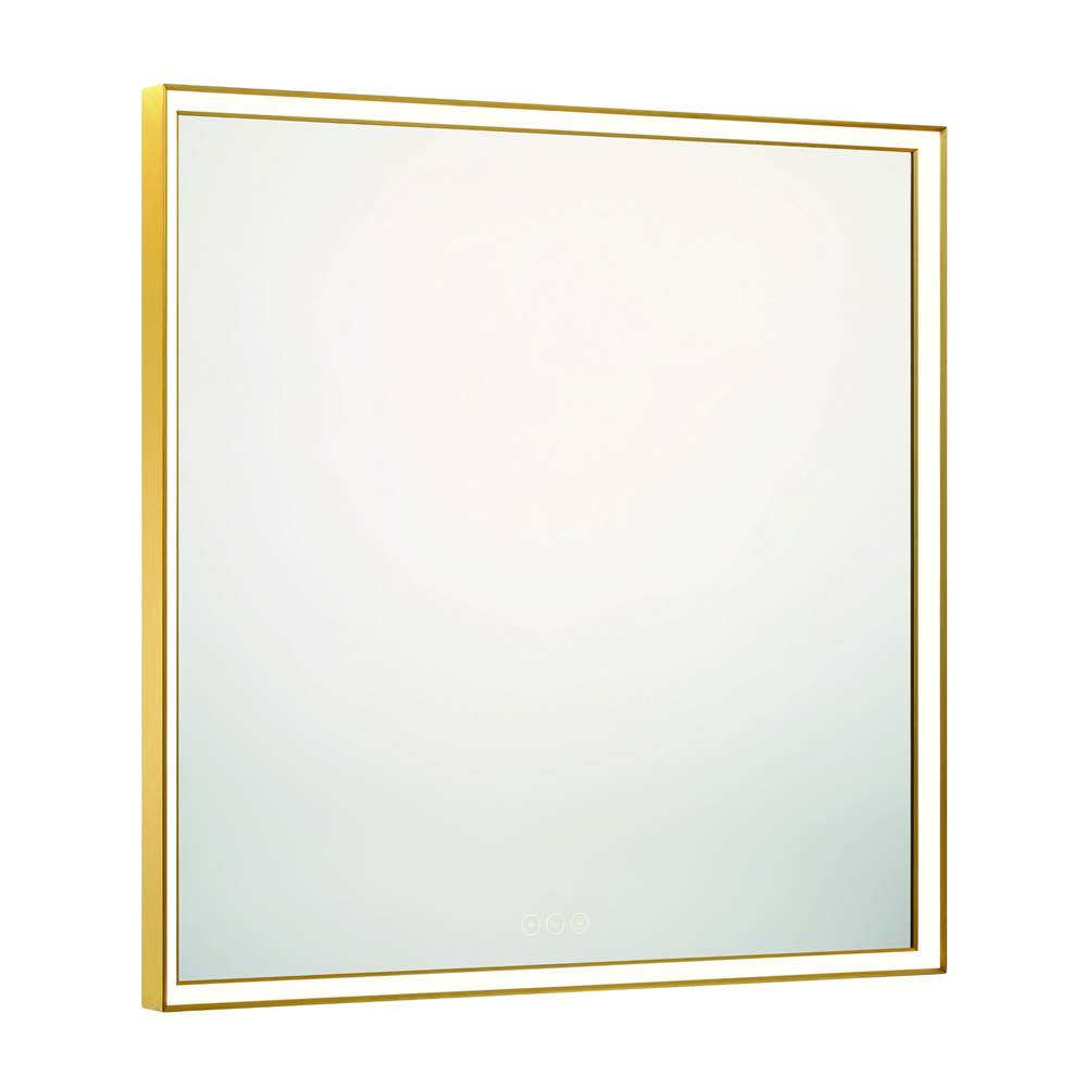 Eurofase 47567-016 Anodized Gold Nixon, Mirror , 36'' X 36'', Anodized Gold Image 1